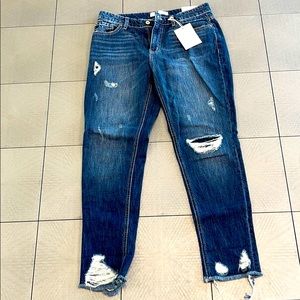 Relaxed fit ripped jeans